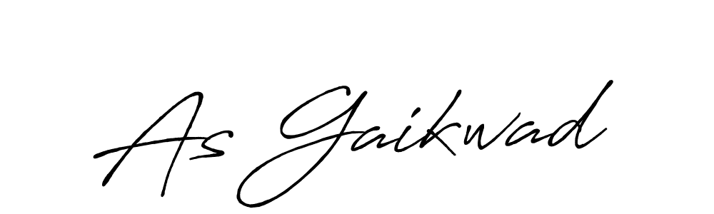 The best way (Antro_Vectra_Bolder) to make a short signature is to pick only two or three words in your name. The name As Gaikwad include a total of six letters. For converting this name. As Gaikwad signature style 7 images and pictures png