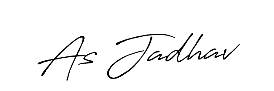 Similarly Antro_Vectra_Bolder is the best handwritten signature design. Signature creator online .You can use it as an online autograph creator for name As Jadhav. As Jadhav signature style 7 images and pictures png