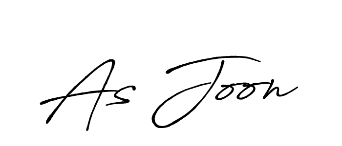 Create a beautiful signature design for name As Joon. With this signature (Antro_Vectra_Bolder) fonts, you can make a handwritten signature for free. As Joon signature style 7 images and pictures png