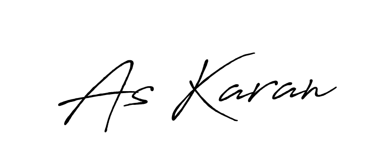 How to make As Karan signature? Antro_Vectra_Bolder is a professional autograph style. Create handwritten signature for As Karan name. As Karan signature style 7 images and pictures png