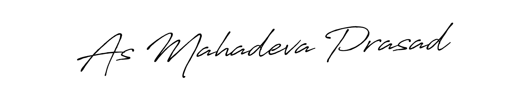 Make a beautiful signature design for name As Mahadeva Prasad. With this signature (Antro_Vectra_Bolder) style, you can create a handwritten signature for free. As Mahadeva Prasad signature style 7 images and pictures png