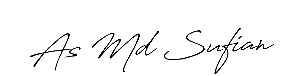 Use a signature maker to create a handwritten signature online. With this signature software, you can design (Antro_Vectra_Bolder) your own signature for name As Md Sufian. As Md Sufian signature style 7 images and pictures png