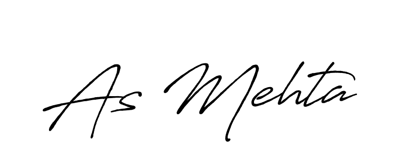How to make As Mehta signature? Antro_Vectra_Bolder is a professional autograph style. Create handwritten signature for As Mehta name. As Mehta signature style 7 images and pictures png