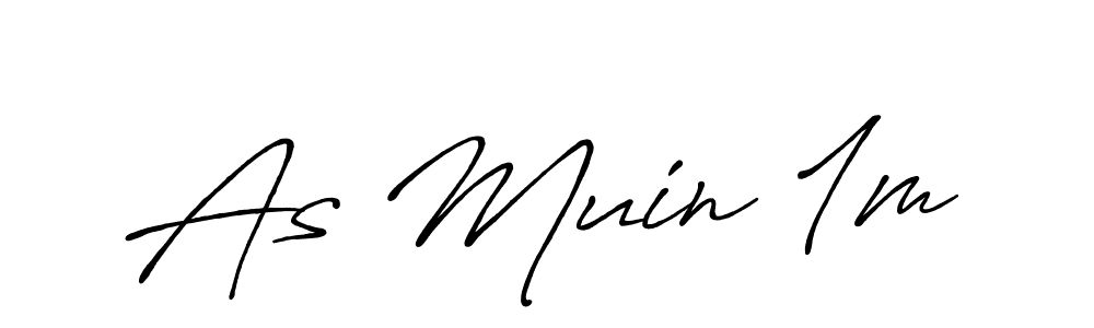 Create a beautiful signature design for name As Muin 1m. With this signature (Antro_Vectra_Bolder) fonts, you can make a handwritten signature for free. As Muin 1m signature style 7 images and pictures png
