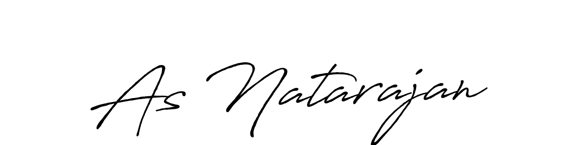 As Natarajan stylish signature style. Best Handwritten Sign (Antro_Vectra_Bolder) for my name. Handwritten Signature Collection Ideas for my name As Natarajan. As Natarajan signature style 7 images and pictures png