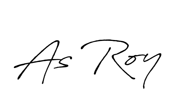 Design your own signature with our free online signature maker. With this signature software, you can create a handwritten (Antro_Vectra_Bolder) signature for name As Roy. As Roy signature style 7 images and pictures png