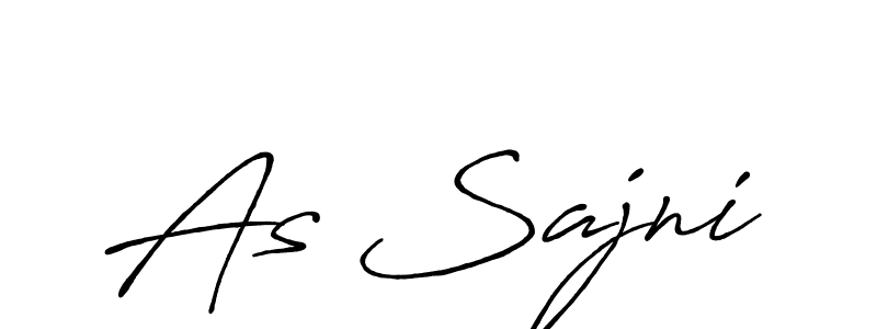 As Sajni stylish signature style. Best Handwritten Sign (Antro_Vectra_Bolder) for my name. Handwritten Signature Collection Ideas for my name As Sajni. As Sajni signature style 7 images and pictures png