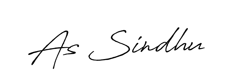 Design your own signature with our free online signature maker. With this signature software, you can create a handwritten (Antro_Vectra_Bolder) signature for name As Sindhu. As Sindhu signature style 7 images and pictures png