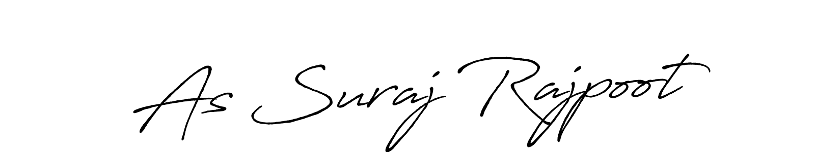 The best way (Antro_Vectra_Bolder) to make a short signature is to pick only two or three words in your name. The name As Suraj Rajpoot include a total of six letters. For converting this name. As Suraj Rajpoot signature style 7 images and pictures png