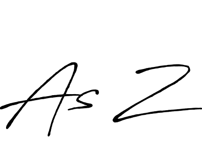 As Z stylish signature style. Best Handwritten Sign (Antro_Vectra_Bolder) for my name. Handwritten Signature Collection Ideas for my name As Z. As Z signature style 7 images and pictures png