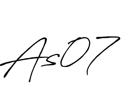 You should practise on your own different ways (Antro_Vectra_Bolder) to write your name (As07) in signature. don't let someone else do it for you. As07 signature style 7 images and pictures png