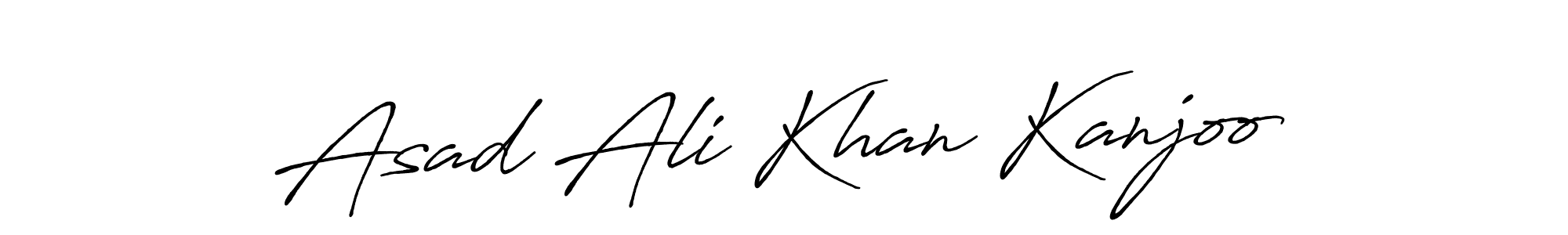 This is the best signature style for the Asad Ali Khan Kanjoo name. Also you like these signature font (Antro_Vectra_Bolder). Mix name signature. Asad Ali Khan Kanjoo signature style 7 images and pictures png