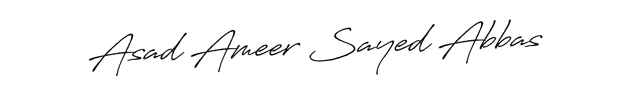 Similarly Antro_Vectra_Bolder is the best handwritten signature design. Signature creator online .You can use it as an online autograph creator for name Asad Ameer Sayed Abbas. Asad Ameer Sayed Abbas signature style 7 images and pictures png