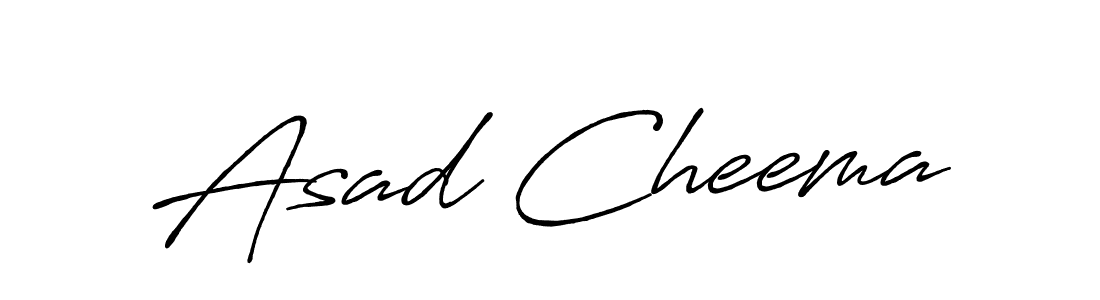 Asad Cheema stylish signature style. Best Handwritten Sign (Antro_Vectra_Bolder) for my name. Handwritten Signature Collection Ideas for my name Asad Cheema. Asad Cheema signature style 7 images and pictures png