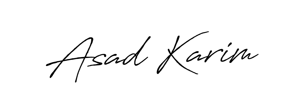 It looks lik you need a new signature style for name Asad Karim. Design unique handwritten (Antro_Vectra_Bolder) signature with our free signature maker in just a few clicks. Asad Karim signature style 7 images and pictures png