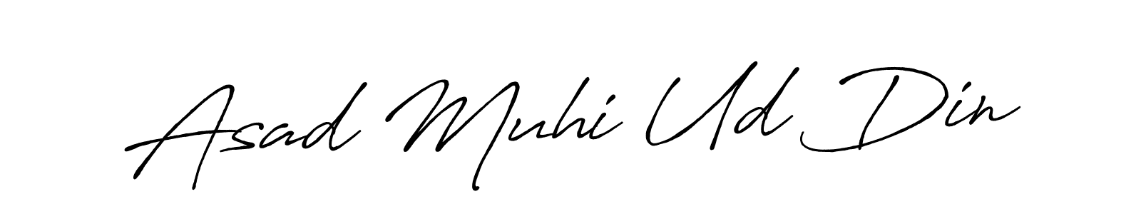 Once you've used our free online signature maker to create your best signature Antro_Vectra_Bolder style, it's time to enjoy all of the benefits that Asad Muhi Ud Din name signing documents. Asad Muhi Ud Din signature style 7 images and pictures png