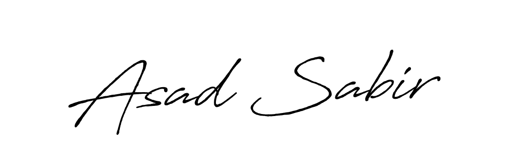 Make a beautiful signature design for name Asad Sabir. Use this online signature maker to create a handwritten signature for free. Asad Sabir signature style 7 images and pictures png