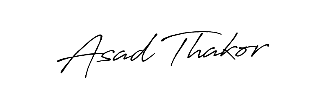 Create a beautiful signature design for name Asad Thakor. With this signature (Antro_Vectra_Bolder) fonts, you can make a handwritten signature for free. Asad Thakor signature style 7 images and pictures png