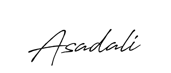 Also we have Asadali name is the best signature style. Create professional handwritten signature collection using Antro_Vectra_Bolder autograph style. Asadali signature style 7 images and pictures png