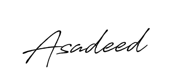 Create a beautiful signature design for name Asadeed. With this signature (Antro_Vectra_Bolder) fonts, you can make a handwritten signature for free. Asadeed signature style 7 images and pictures png