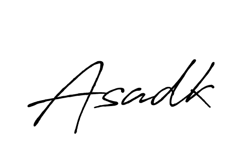 Create a beautiful signature design for name Asadk. With this signature (Antro_Vectra_Bolder) fonts, you can make a handwritten signature for free. Asadk signature style 7 images and pictures png