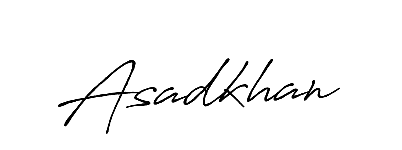 How to make Asadkhan signature? Antro_Vectra_Bolder is a professional autograph style. Create handwritten signature for Asadkhan name. Asadkhan signature style 7 images and pictures png