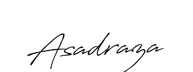 How to make Asadraza name signature. Use Antro_Vectra_Bolder style for creating short signs online. This is the latest handwritten sign. Asadraza signature style 7 images and pictures png