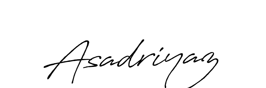 Design your own signature with our free online signature maker. With this signature software, you can create a handwritten (Antro_Vectra_Bolder) signature for name Asadriyaz. Asadriyaz signature style 7 images and pictures png