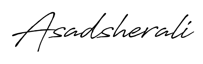 Designed for modern professionals: Asadsherali name signature crafted with Antro_Vectra_Bolder script. Ready for digital PDF workflows. Asadsherali signature style 7 images and pictures png