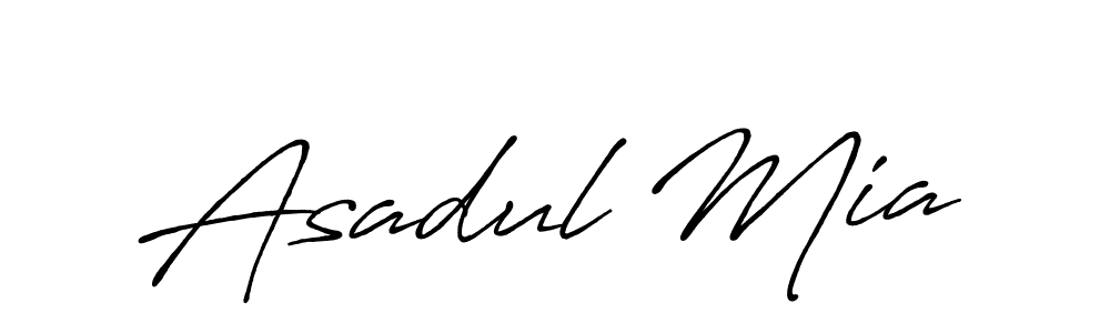Also You can easily find your signature by using the search form. We will create Asadul Mia name handwritten signature images for you free of cost using Antro_Vectra_Bolder sign style. Asadul Mia signature style 7 images and pictures png