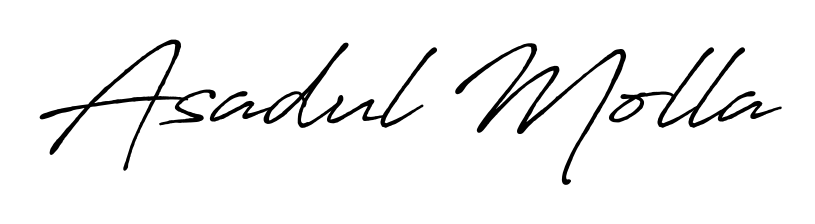 Achieve flawless digital penmanship with Asadul Molla name in Antro_Vectra_Bolder font. The perfect tool for creating online signatures. Asadul Molla signature style 7 images and pictures png