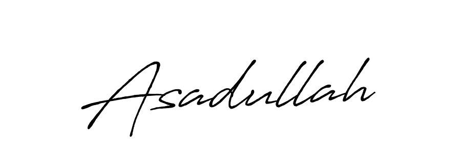 How to make Asadullah signature? Antro_Vectra_Bolder is a professional autograph style. Create handwritten signature for Asadullah name. Asadullah signature style 7 images and pictures png