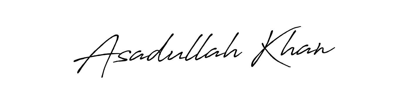 This is the best signature style for the Asadullah Khan name. Also you like these signature font (Antro_Vectra_Bolder). Mix name signature. Asadullah Khan signature style 7 images and pictures png