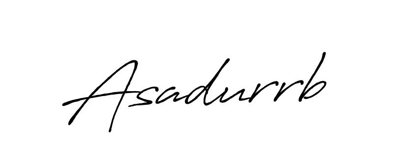 How to make Asadurrb name signature. Use Antro_Vectra_Bolder style for creating short signs online. This is the latest handwritten sign. Asadurrb signature style 7 images and pictures png