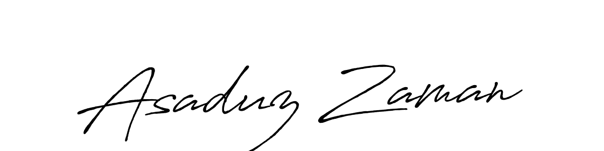 How to make Asaduz Zaman signature? Antro_Vectra_Bolder is a professional autograph style. Create handwritten signature for Asaduz Zaman name. Asaduz Zaman signature style 7 images and pictures png