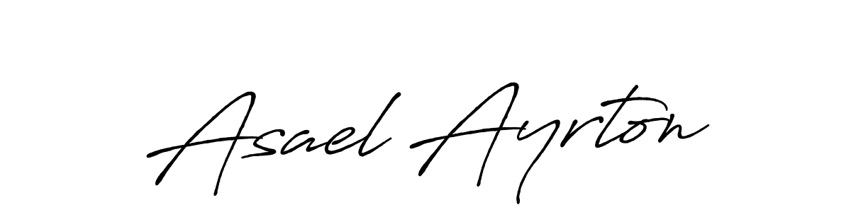 Design your own signature with our free online signature maker. With this signature software, you can create a handwritten (Antro_Vectra_Bolder) signature for name Asael Ayrton. Asael Ayrton signature style 7 images and pictures png