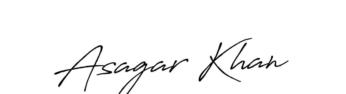 Use a signature maker to create a handwritten signature online. With this signature software, you can design (Antro_Vectra_Bolder) your own signature for name Asagar Khan. Asagar Khan signature style 7 images and pictures png