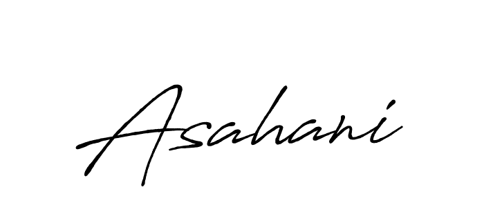 How to make Asahani name signature. Use Antro_Vectra_Bolder style for creating short signs online. This is the latest handwritten sign. Asahani signature style 7 images and pictures png