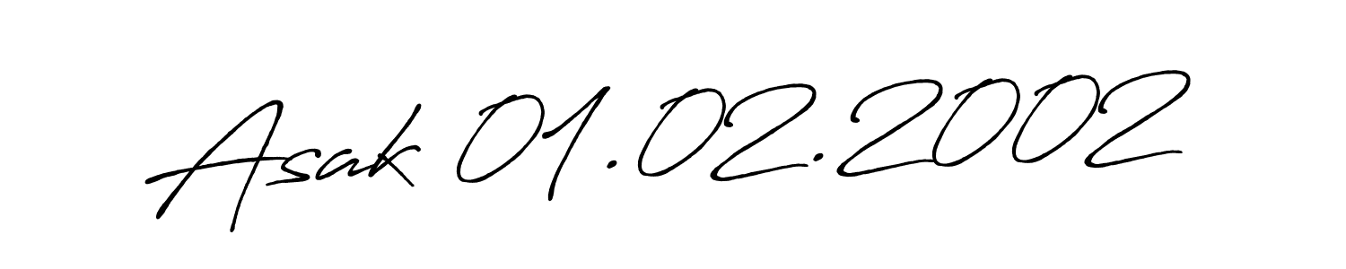 How to make Asak 01.02.2002 name signature. Use Antro_Vectra_Bolder style for creating short signs online. This is the latest handwritten sign. Asak 01.02.2002 signature style 7 images and pictures png