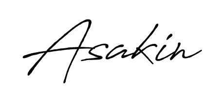 Create an unforgettable impression when signing with Asakin name styled in Antro_Vectra_Bolder typography. 100% free online generator. Asakin signature style 7 images and pictures png