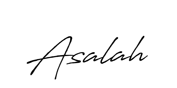 if you are searching for the best signature style for your name Asalah. so please give up your signature search. here we have designed multiple signature styles  using Antro_Vectra_Bolder. Asalah signature style 7 images and pictures png