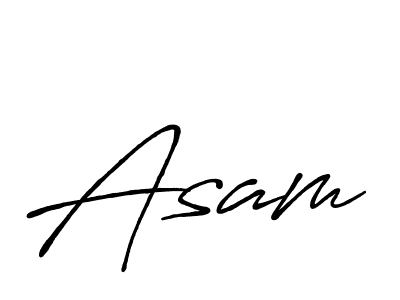 Design your own signature with our free online signature maker. With this signature software, you can create a handwritten (Antro_Vectra_Bolder) signature for name Asam. Asam signature style 7 images and pictures png