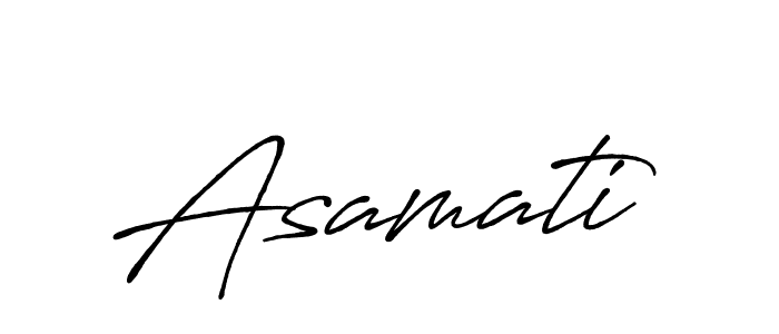 Create a beautiful signature design for name Asamati. With this signature (Antro_Vectra_Bolder) fonts, you can make a handwritten signature for free. Asamati signature style 7 images and pictures png