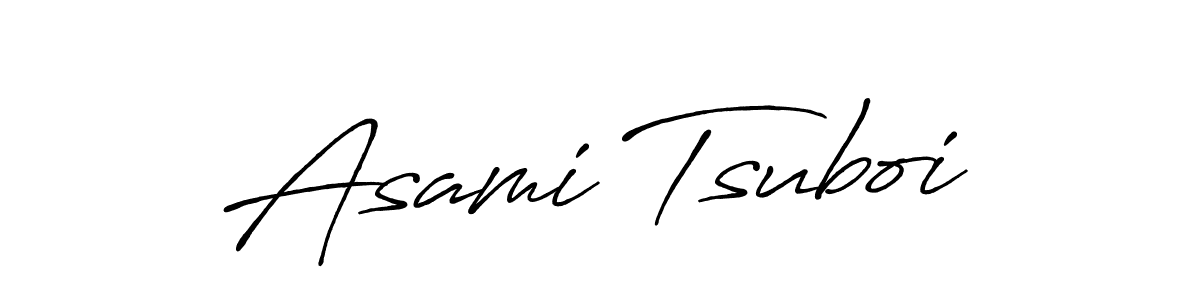 Create a beautiful signature design for name Asami Tsuboi. With this signature (Antro_Vectra_Bolder) fonts, you can make a handwritten signature for free. Asami Tsuboi signature style 7 images and pictures png