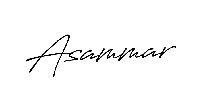 Asammar stylish signature style. Best Handwritten Sign (Antro_Vectra_Bolder) for my name. Handwritten Signature Collection Ideas for my name Asammar. Asammar signature style 7 images and pictures png