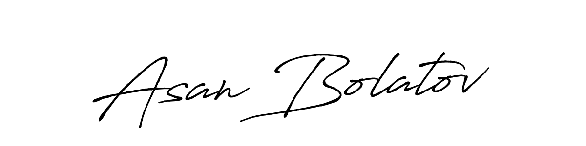Asan Bolatov stylish signature style. Best Handwritten Sign (Antro_Vectra_Bolder) for my name. Handwritten Signature Collection Ideas for my name Asan Bolatov. Asan Bolatov signature style 7 images and pictures png