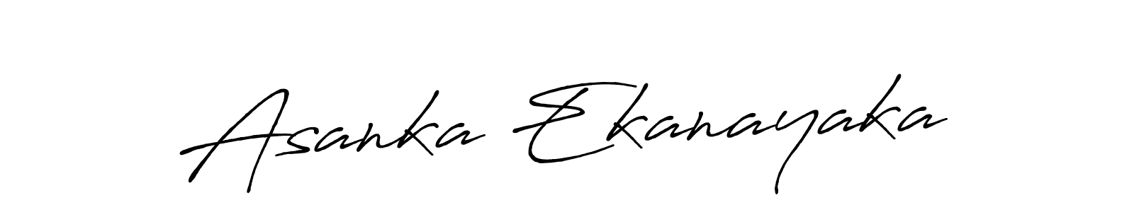 Make a beautiful signature design for name Asanka Ekanayaka. With this signature (Antro_Vectra_Bolder) style, you can create a handwritten signature for free. Asanka Ekanayaka signature style 7 images and pictures png