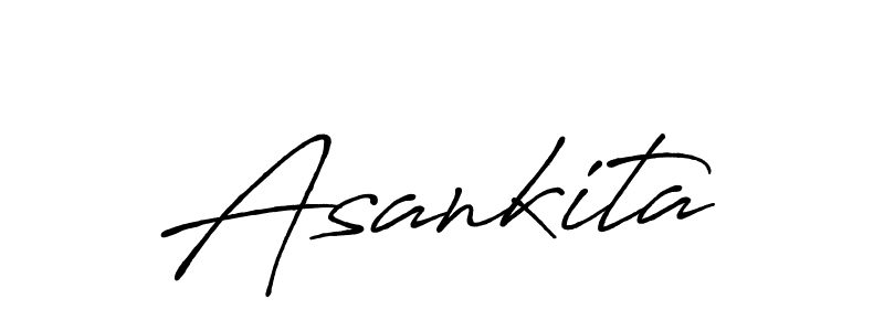 The best way (Antro_Vectra_Bolder) to make a short signature is to pick only two or three words in your name. The name Asankita include a total of six letters. For converting this name. Asankita signature style 7 images and pictures png