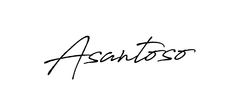 Design your own signature with our free online signature maker. With this signature software, you can create a handwritten (Antro_Vectra_Bolder) signature for name Asantoso. Asantoso signature style 7 images and pictures png