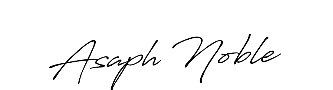 Make a beautiful signature design for name Asaph Noble. With this signature (Antro_Vectra_Bolder) style, you can create a handwritten signature for free. Asaph Noble signature style 7 images and pictures png